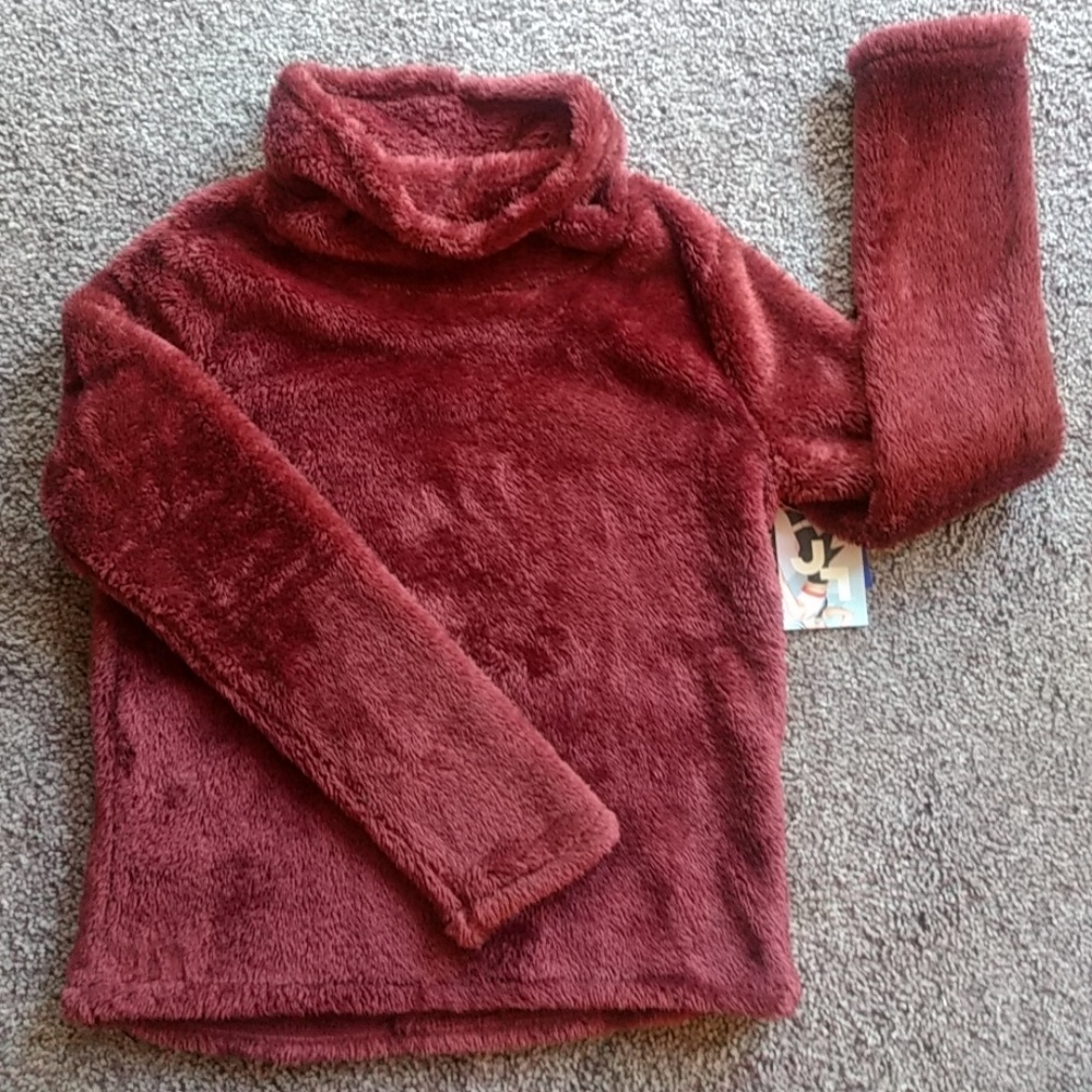Sherpa Cowl Neck Pullover